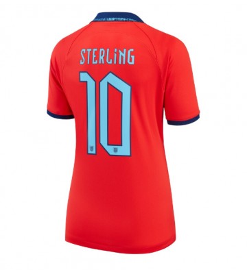 Lacne Ženy Futbalové dres Anglicko Raheem Sterling #10 MS 2022 Krátky Rukáv - Preč